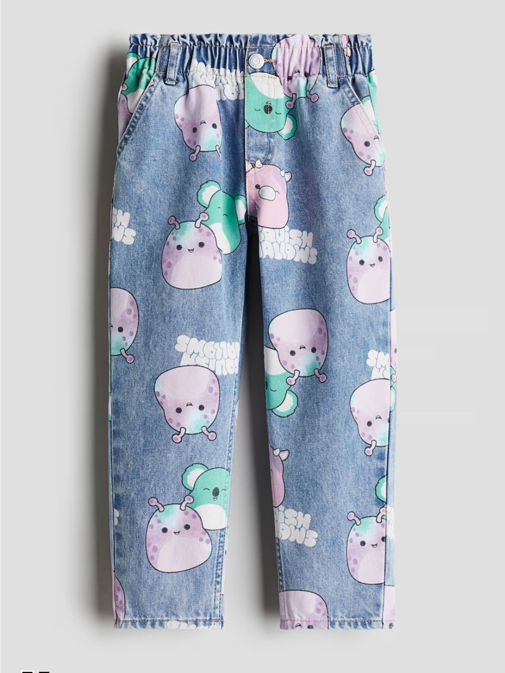 H&M Squish mallows Relaxed Fit Paper Bag Jeans